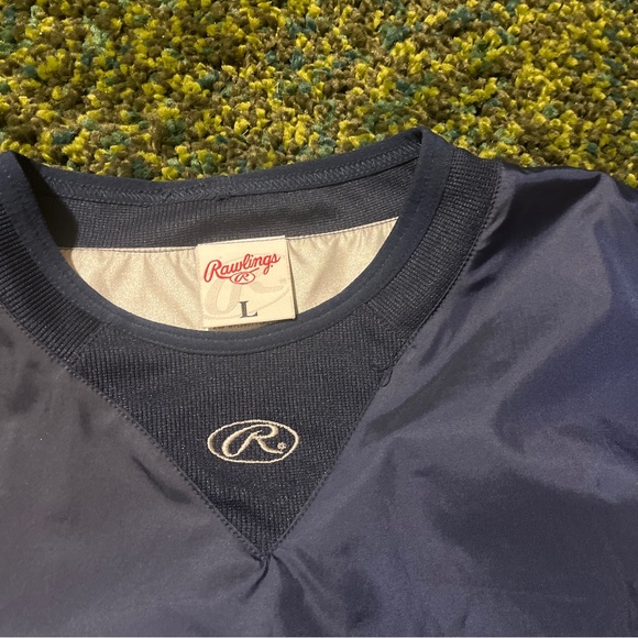 Rawlings Nylon Navy Windbreaker (L) - Picture 3 of 4